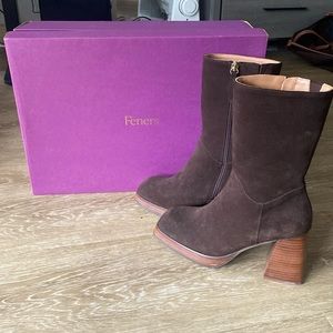 Feners Le Retro Chocolate Suede